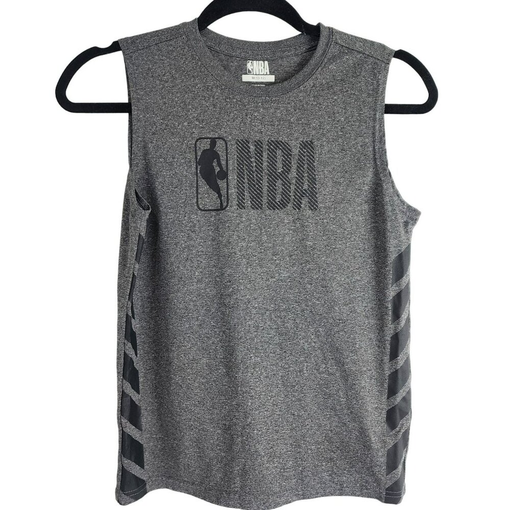 NBA Gray Sleeveless Athletic Tee M (10-12) - Picture 1 of 11